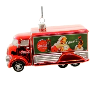 2.5 Inch Coca-Cola Truck Christmas Coke Is It! Tree Ornaments